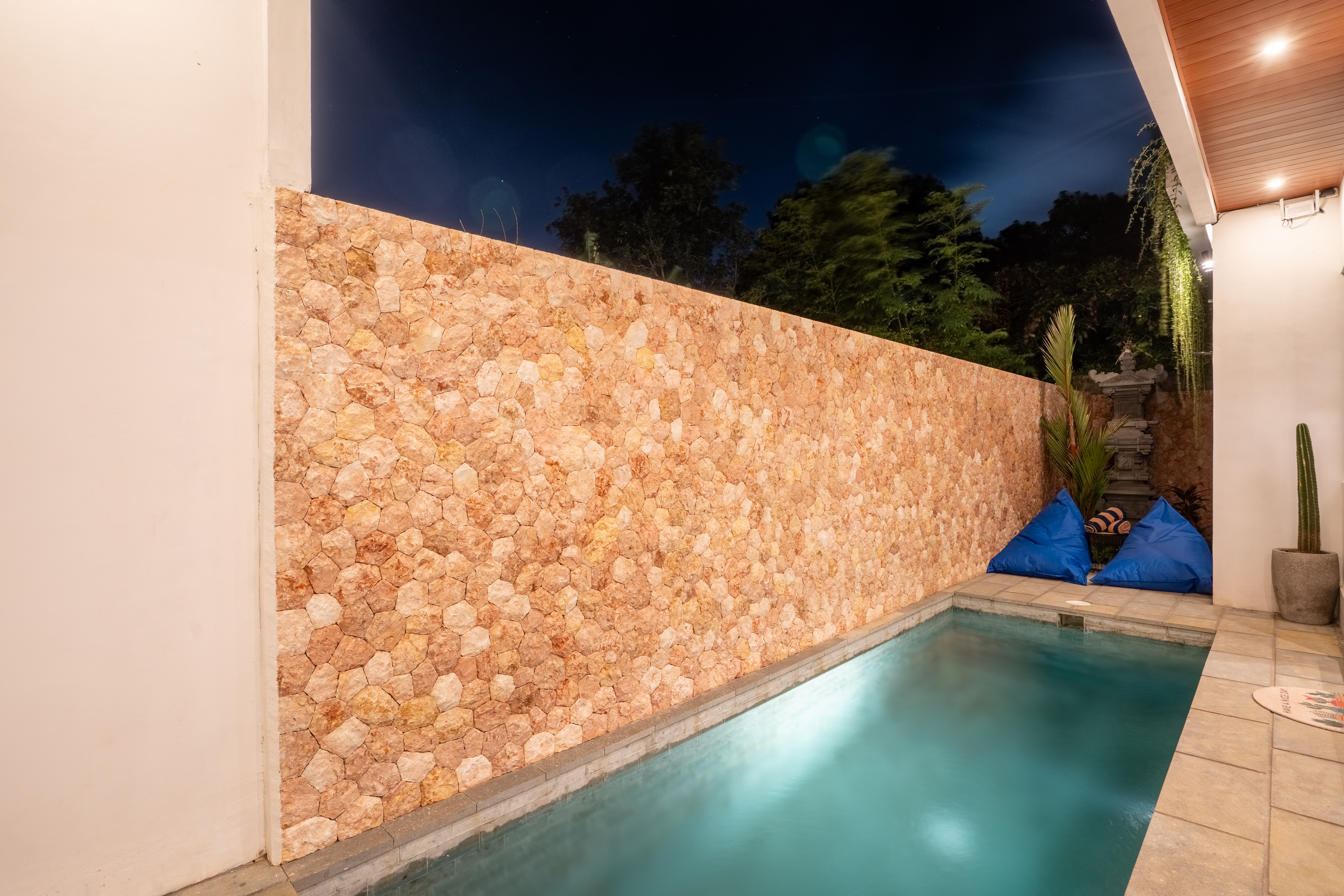 Pool at night